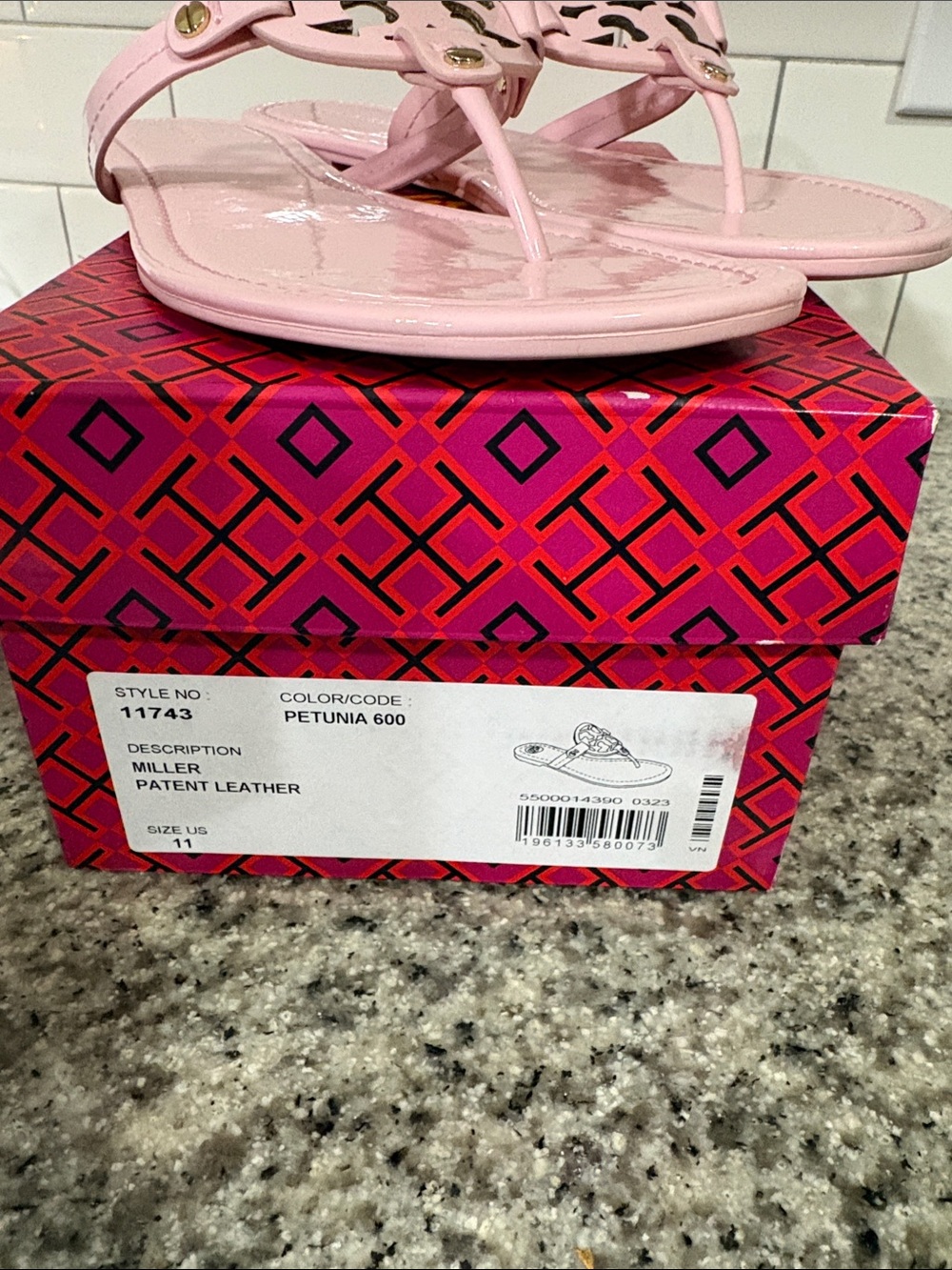 Tory Burch Miller Patent Leather Sandals - Picture 2 of 4
